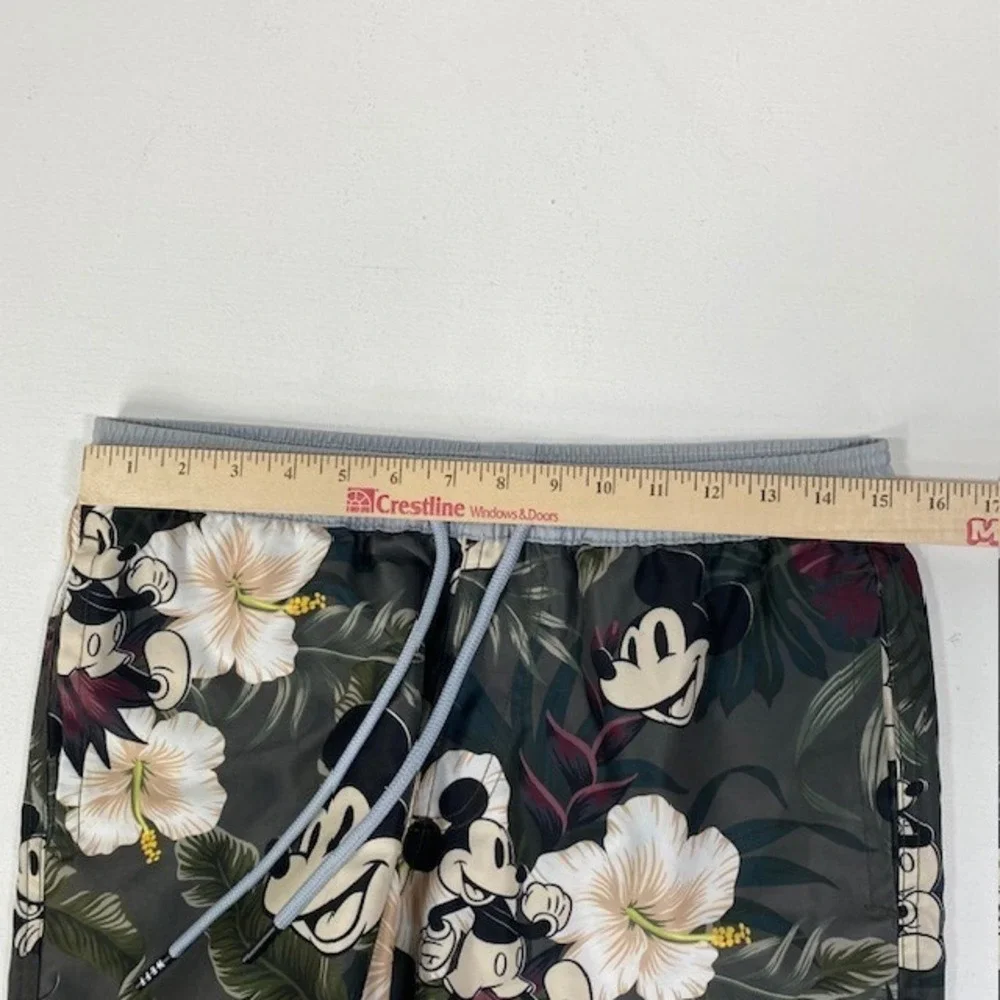 Neff‎ Disney Mickey Mouse Floral Swim Trunks Shorts Gray S